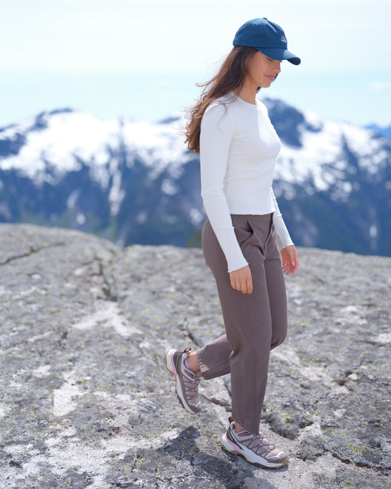 Brown-Women_s-Cropped-Mid-rise-Pant
