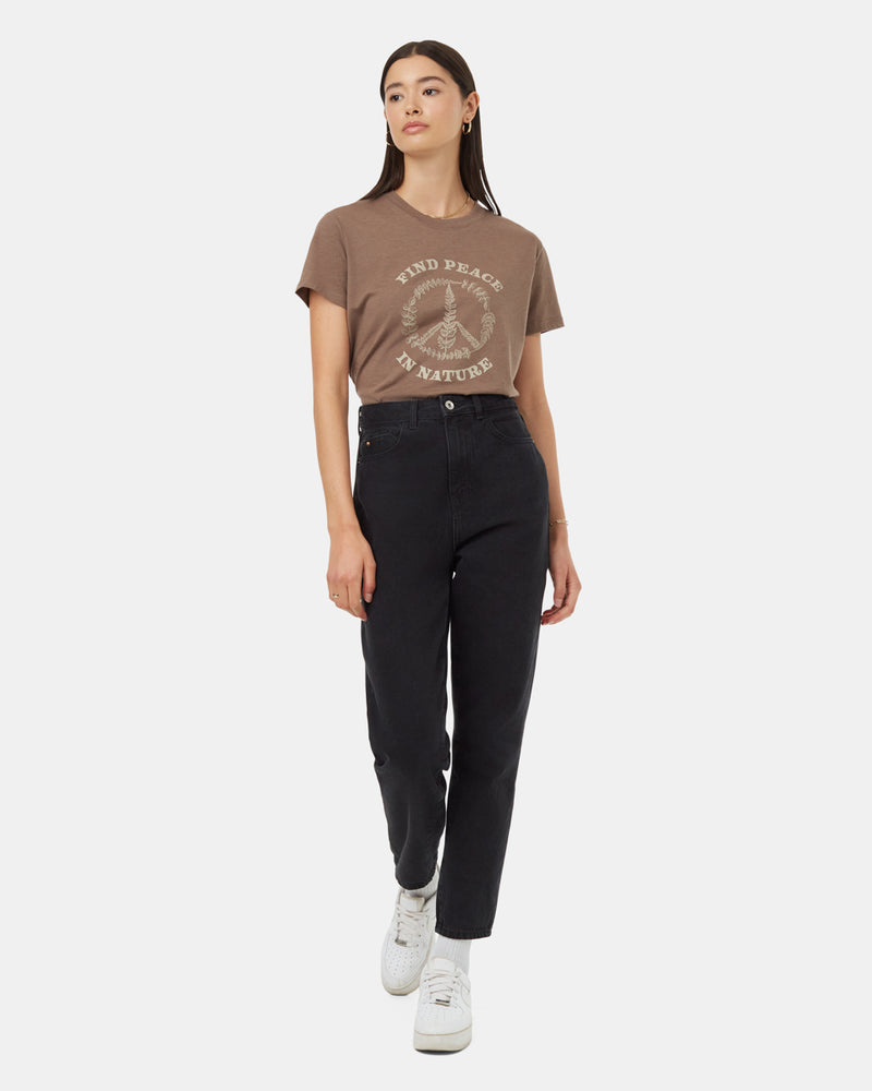 Brown-Womens-Eco-Friendly-Graphic-Tee