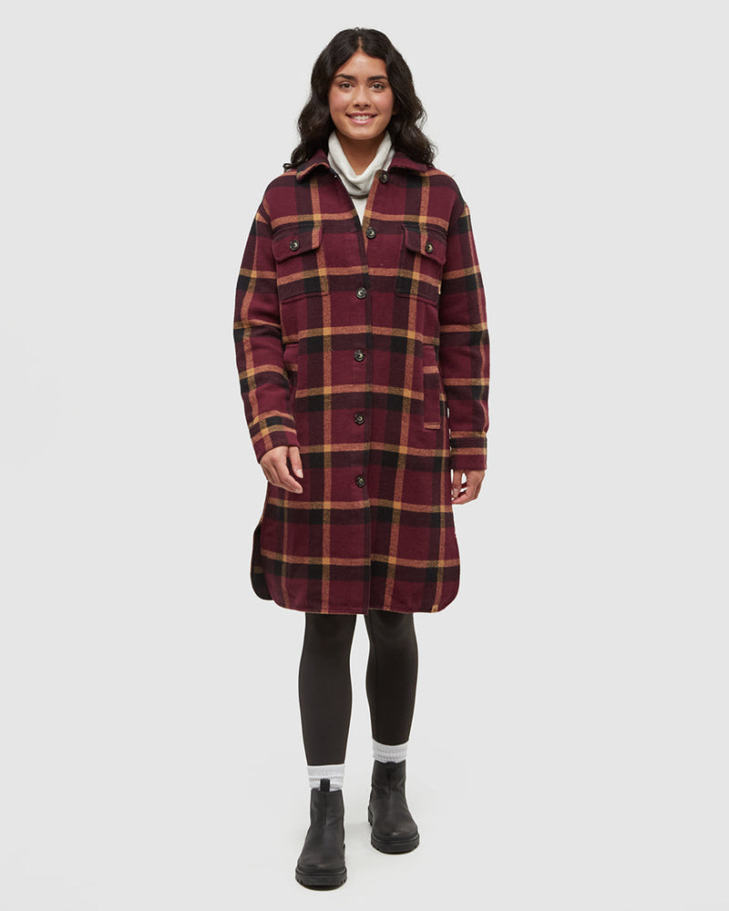 Burgundy-Heavy-Weight-Flannel-Long-Jacket