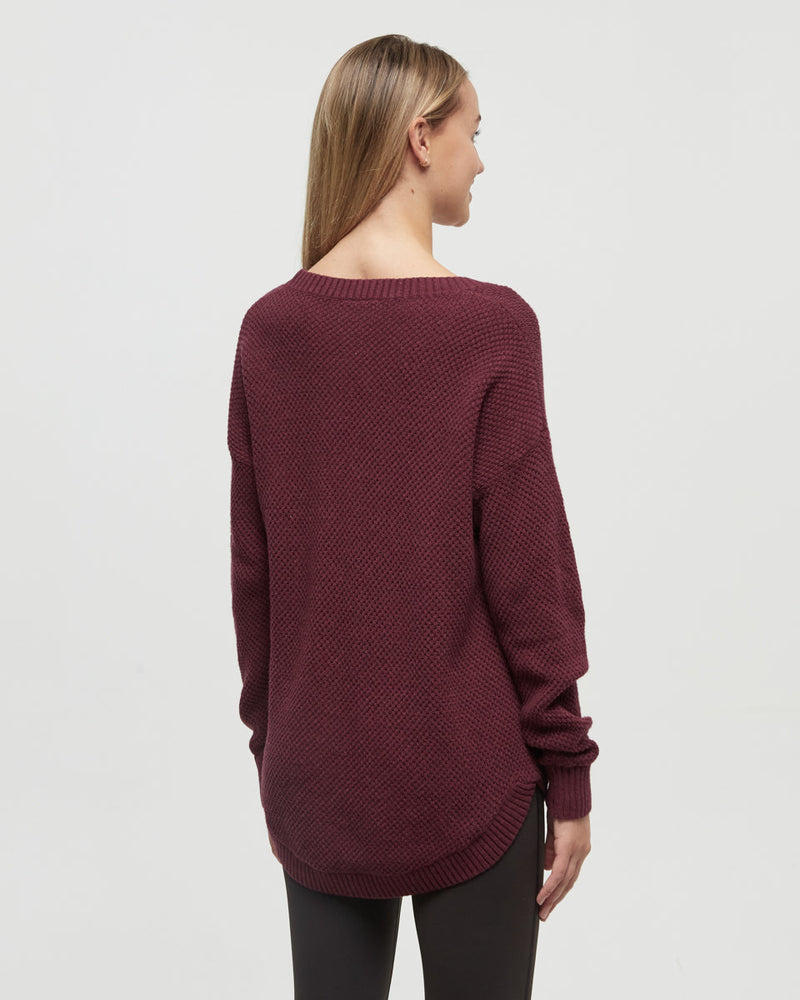 Burgundy-Highline-Drop-Shoulder-Sweater