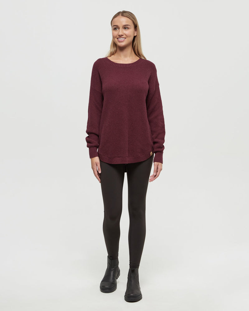 Burgundy-Highline-Drop-Shoulder-Sweater