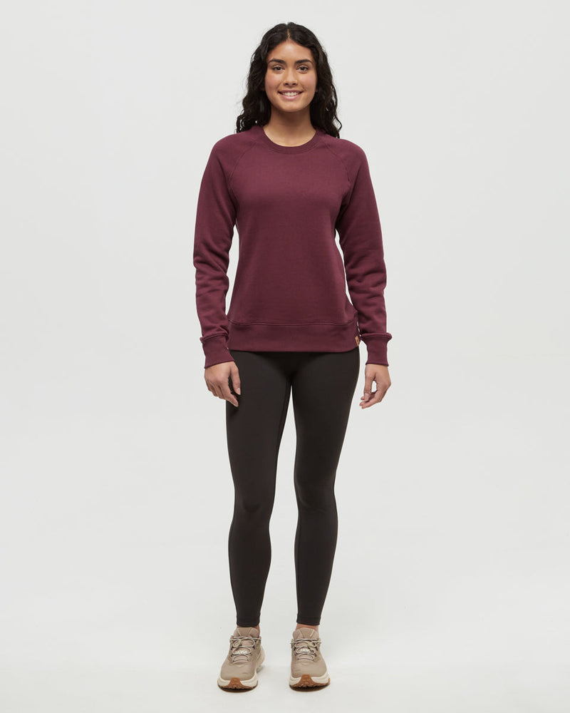 Burgundy-Regular-Fit-Rib-Panel-Raglan-Crew