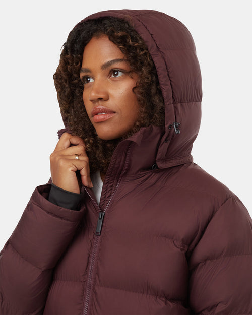 Womens Cloud Shell Long Puffer | Recycled Polyester