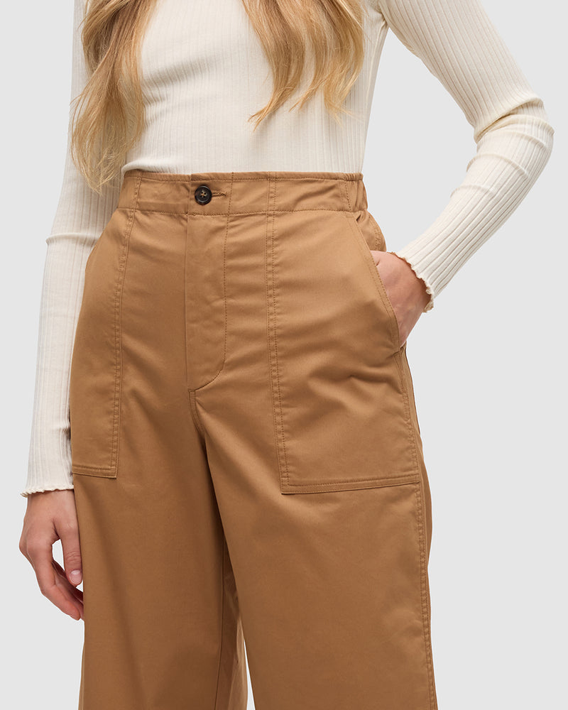 Camel-High-Rise-Straight-TechBlend-Pant