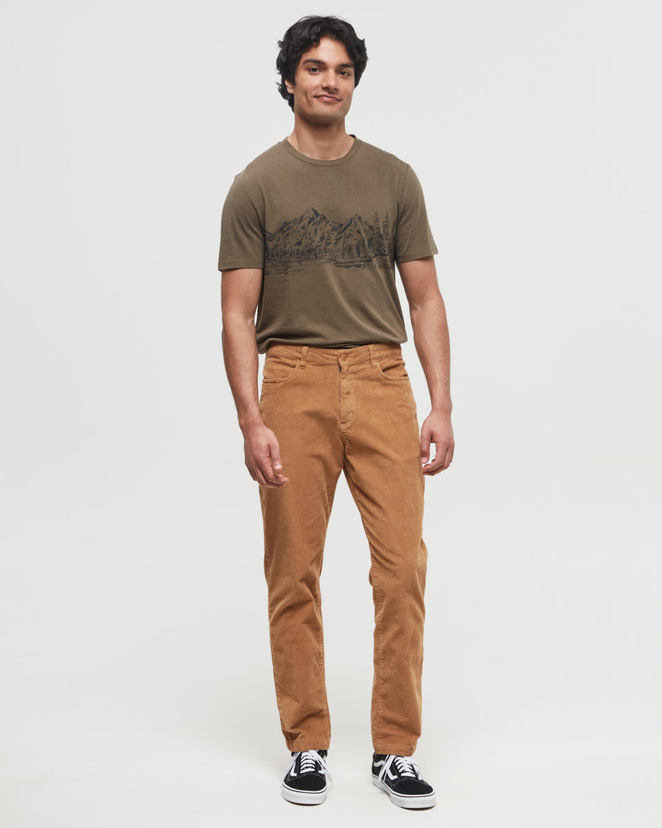 everyone corduroy pants (CAMEL)　サイズL Mens EcoStretch Corduroy Everywhere Pant | Recycled Materials
