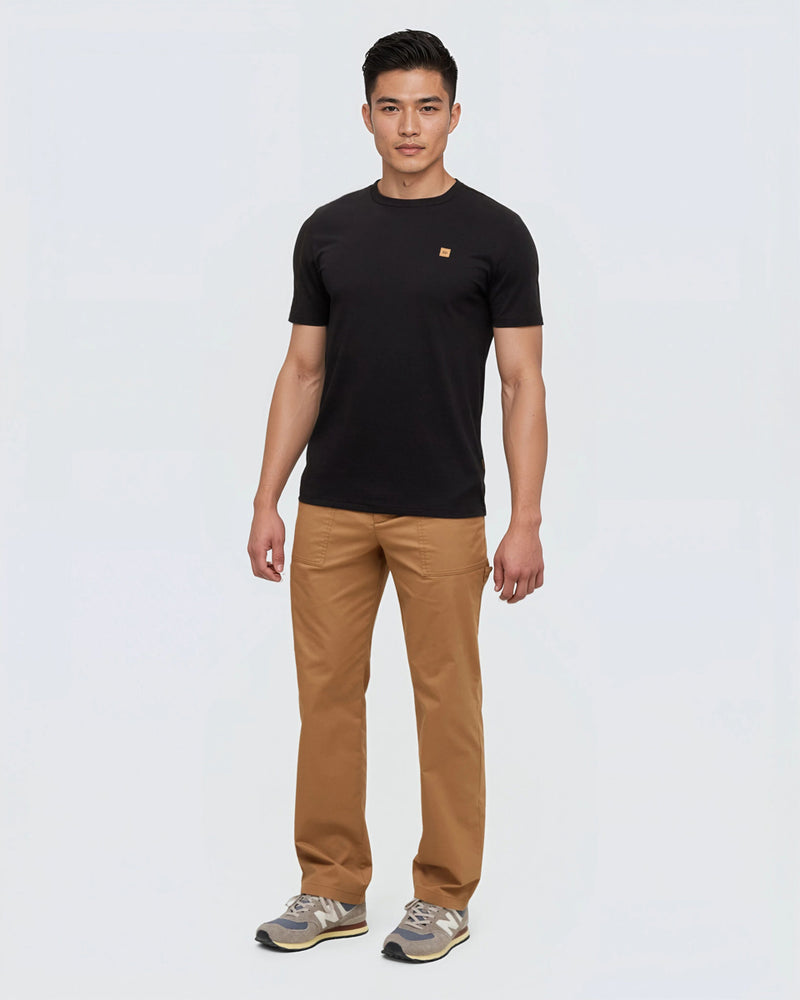 Camel-Regular-Mid-Rise-Straight-TechBlend-Pant