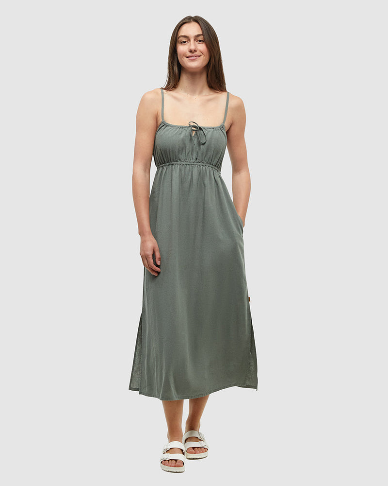 Picture of Tie-Front Flowy Maxi Dress - Women's