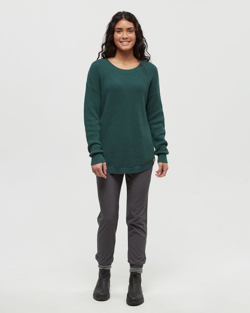 Green-Highline-Drop-Shoulder-Sweater