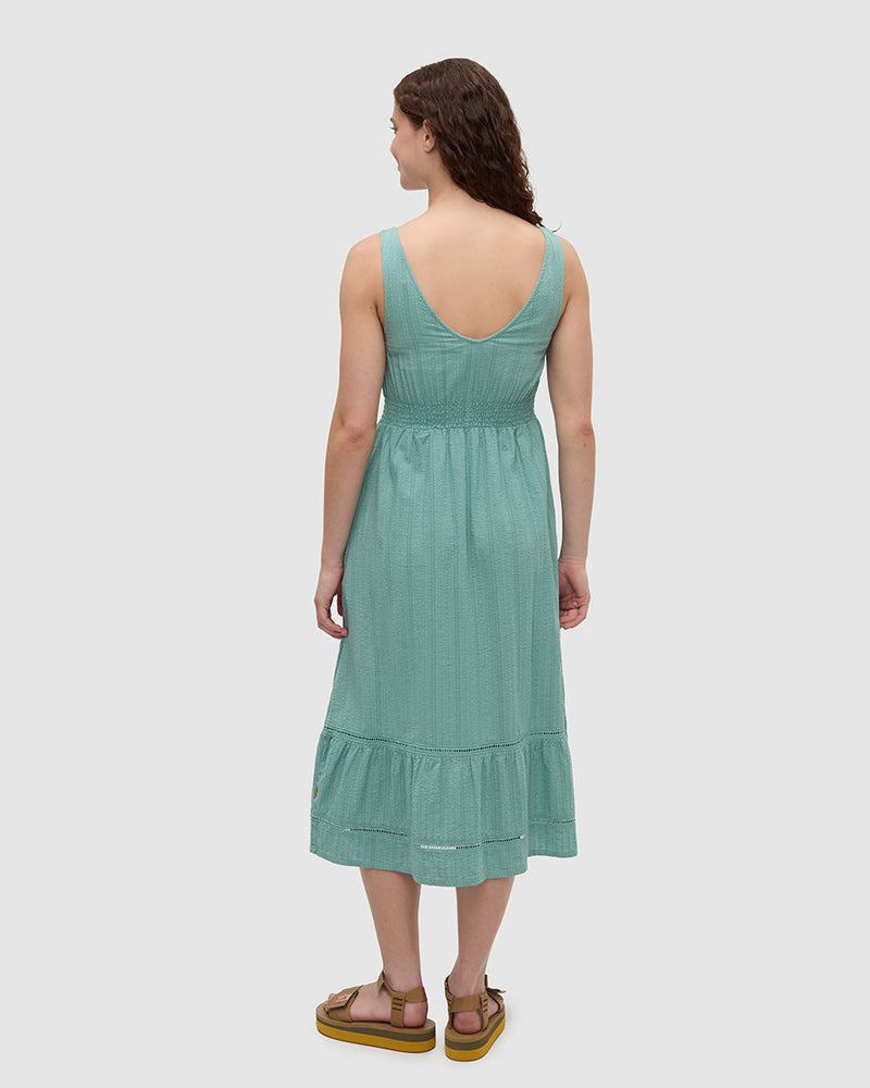 Green-Organic-Cotton-Midi-Dress
