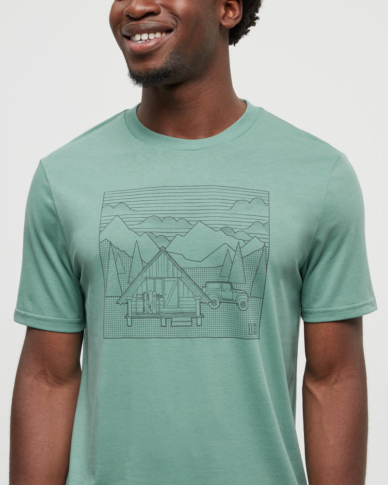 Green-Printed-Graphic-TreeBlend-T-Shirt