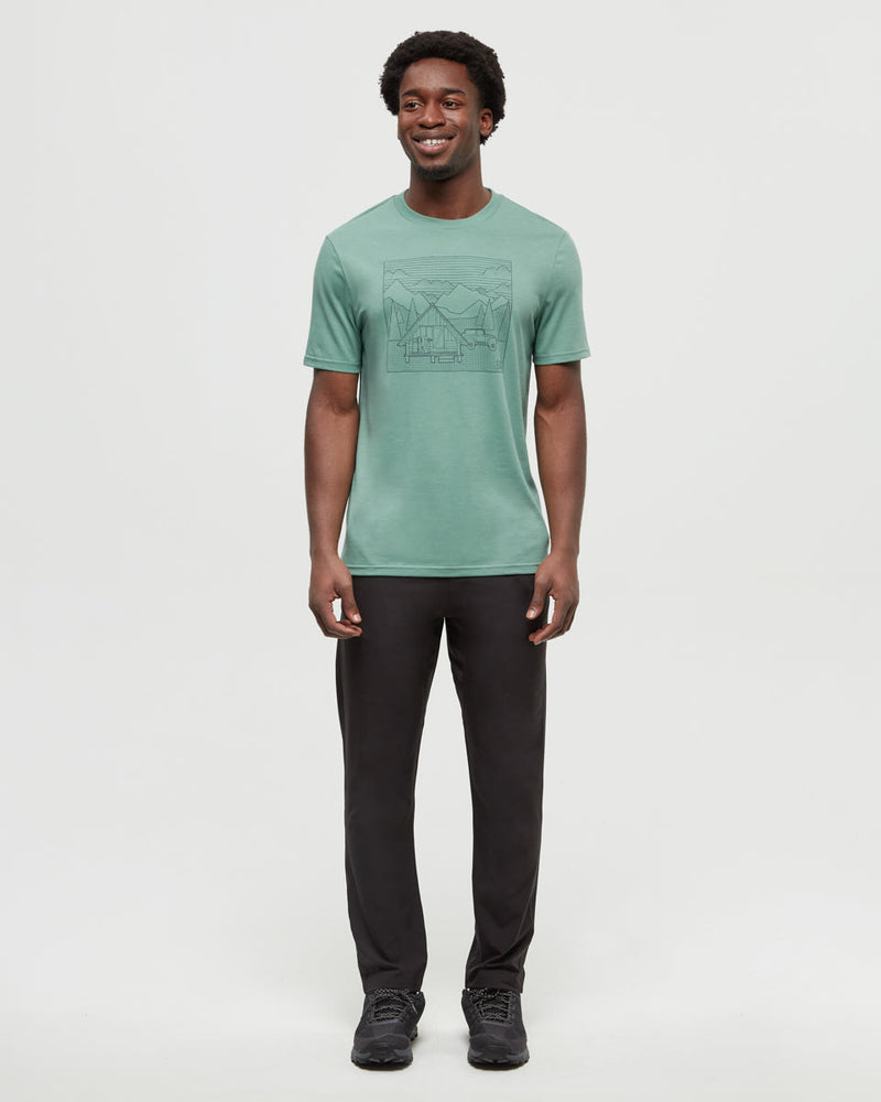 Green-Printed-Graphic-TreeBlend-T-Shirt