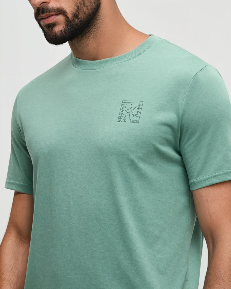 Green-Printed-Graphic-TreeBlend-T-Shirt