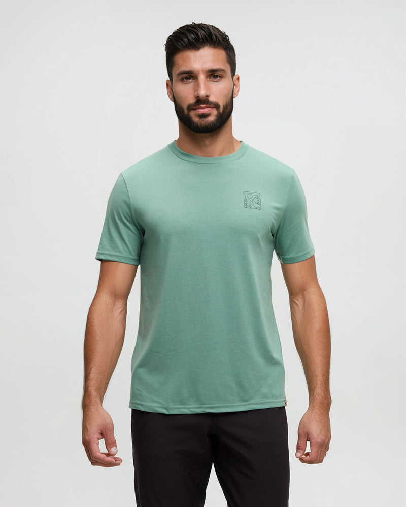 Green-Printed-Graphic-TreeBlend-T-Shirt