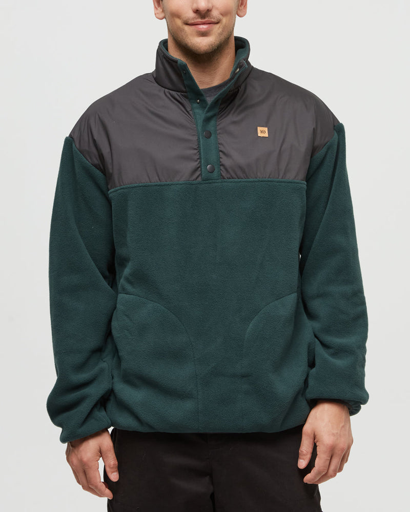 Green-Quarter-Snap-MicroFleece-Sweatshirt