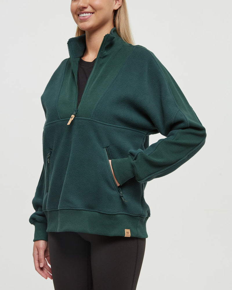 Green-Recycled-MicroFleece-Half-Zip