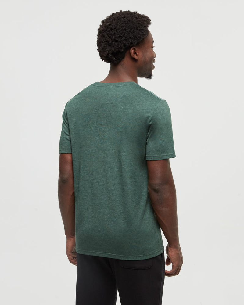 Green-Regular-Fit-Crew-Neck-T-shirt