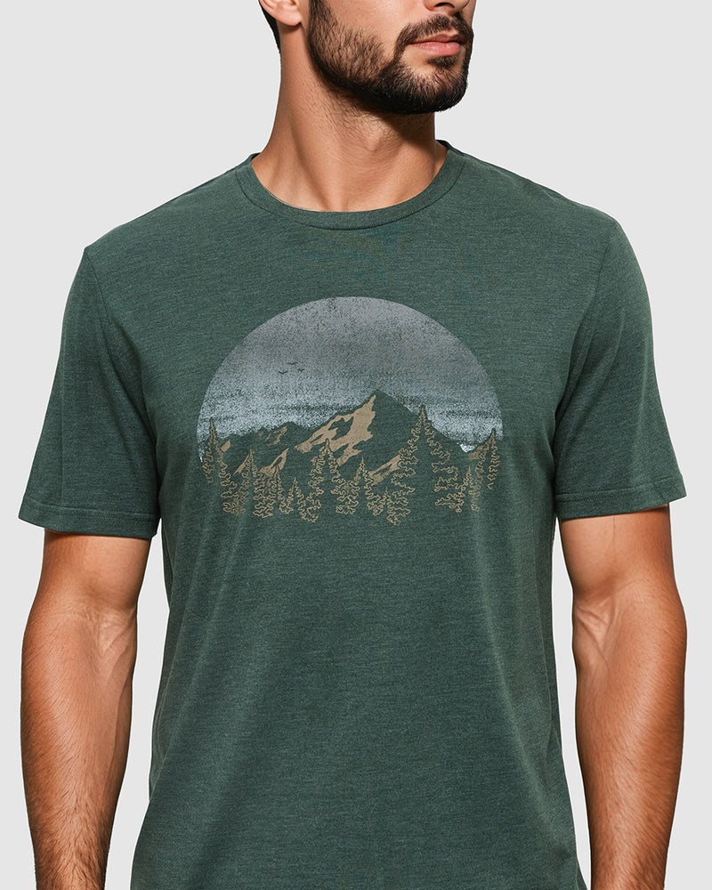Green-Regular-Fit-Crew-Neck-T-shirt