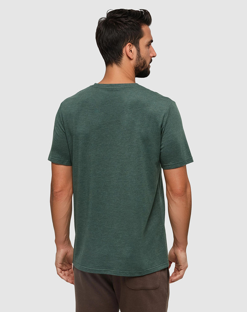 Green-Regular-Fit-Crew-Neck-T-shirt