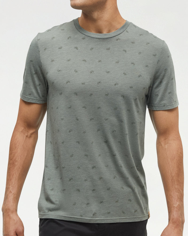Green-Regular-Fit-Crew-Neck-T-shirt