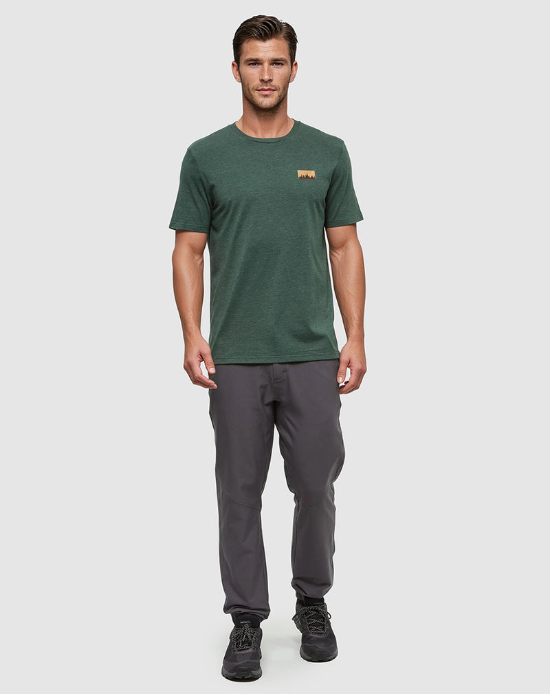 Green-Regular-Fit-Crew-Neck-T-shirt