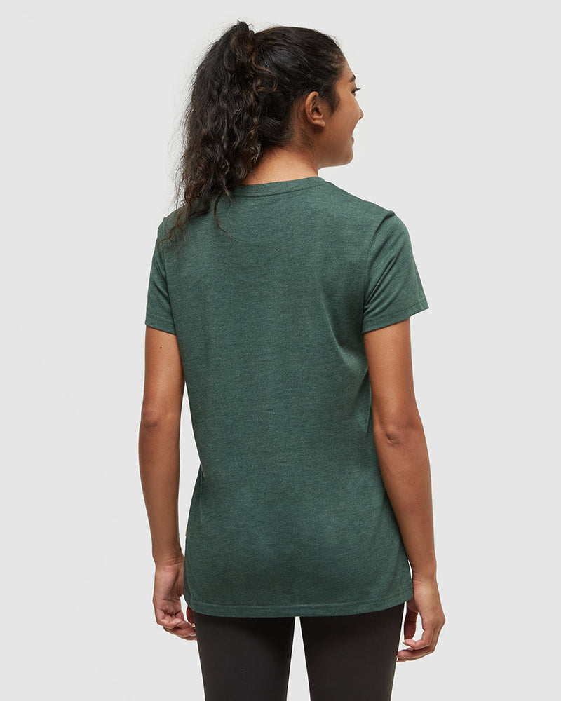 Green-Regular-Fit-Crew-Neck-T-shirt
