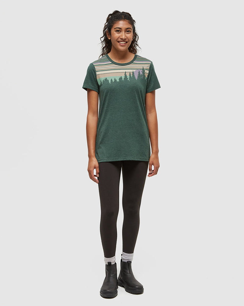 Green-Regular-Fit-Crew-Neck-T-shirt