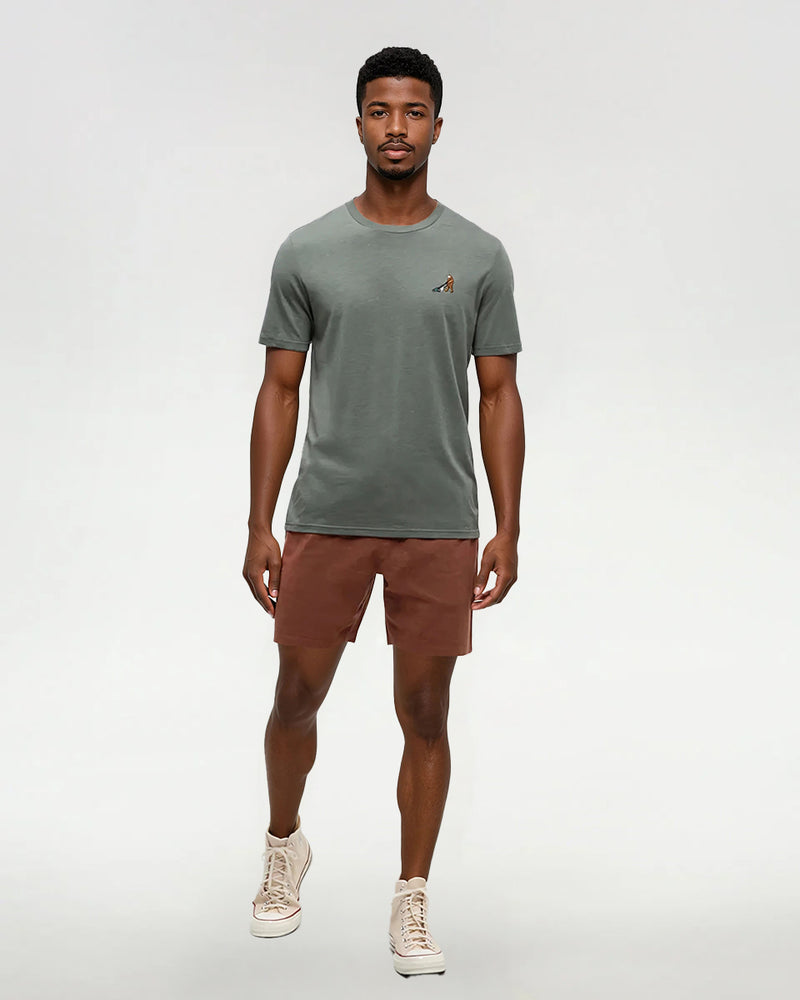 Green-Regular-Fit-Embroidered-Graphic-T-Shirt