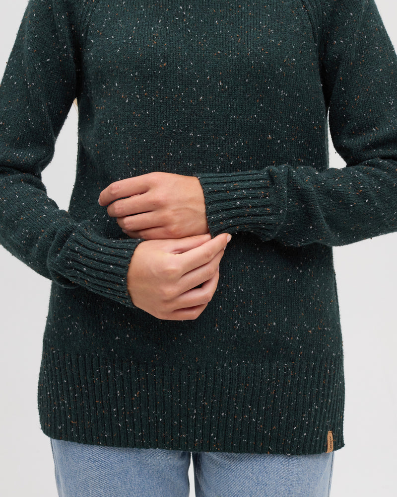 Green-Relax-Organic-Cotton-Fleck-Woven-Sweater