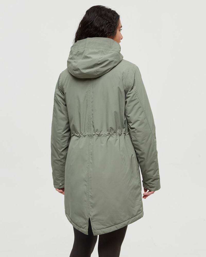 Green-Relax-Water-Repellant-Hooded-Rain-Jacket
