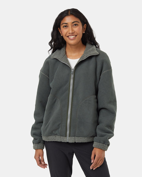 Green-Reversible-Mock-Neck-Zip