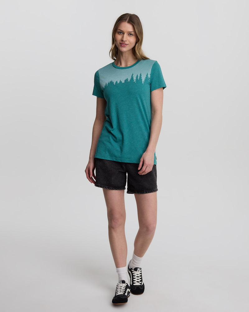 Green-TreeBlend-Regular-Graphic-T-Shirt