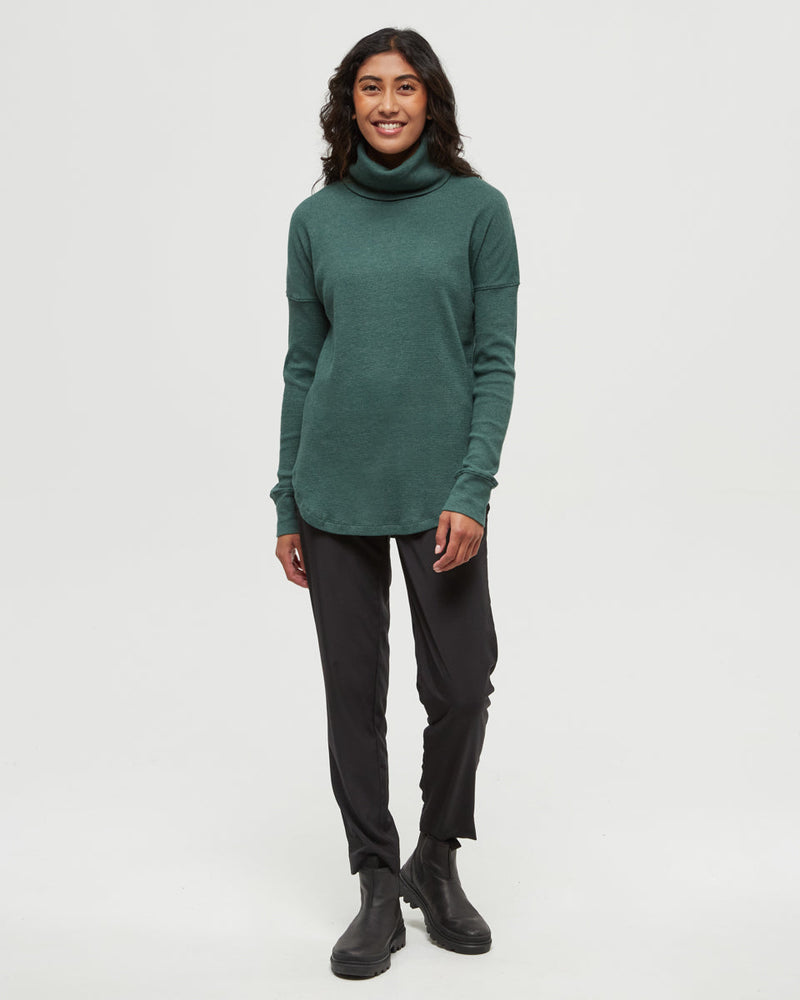 Green-TreeWaffle-Turtleneck-Longsleeve
