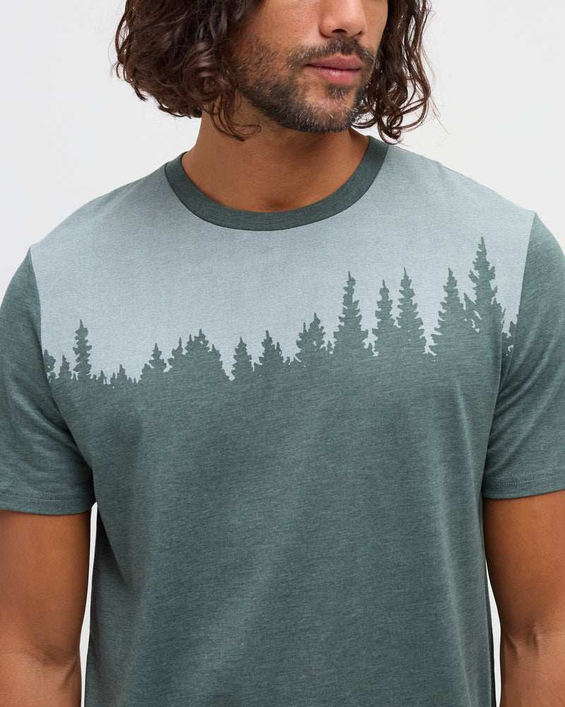 Green-Treeblend-Regular-Fit-Crew-Neck-T-shirt