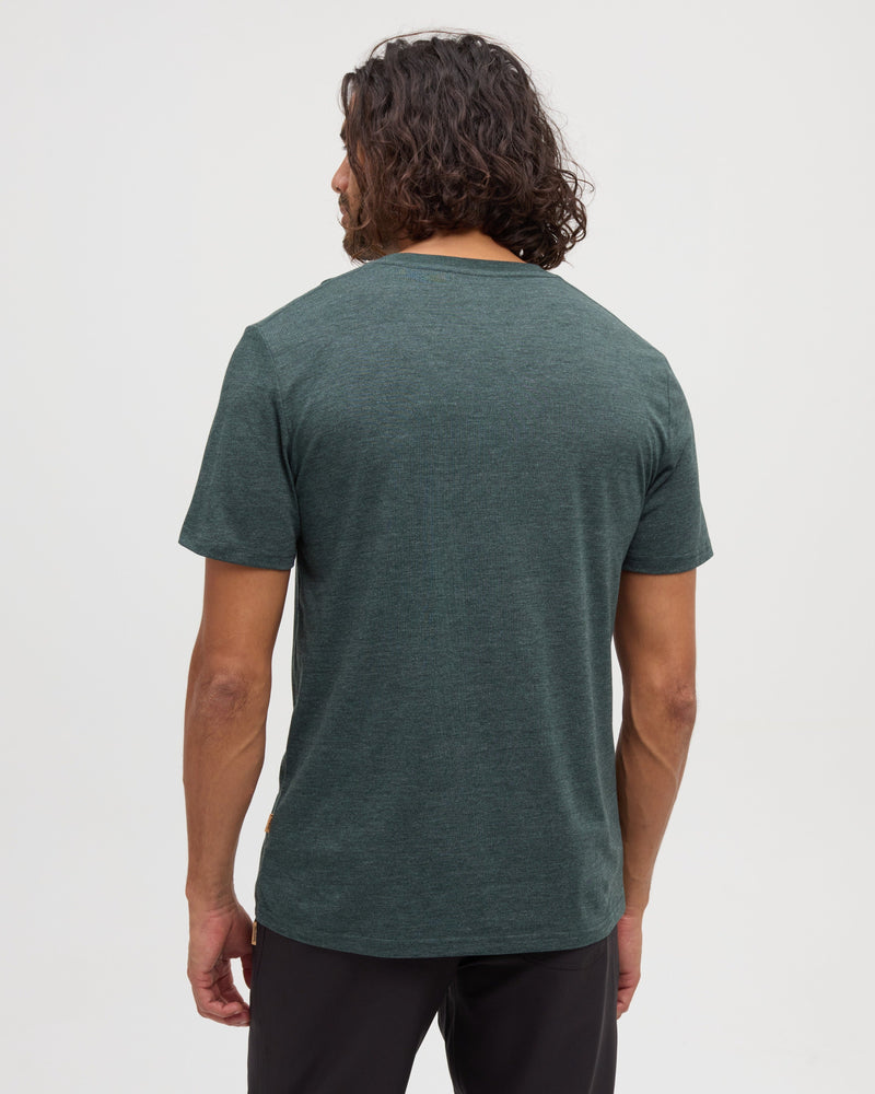 Green-Treeblend-Regular-Fit-Crew-Neck-T-shirt