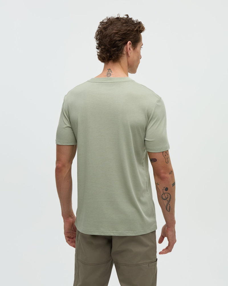 Green-Treeblend-Regular-Fit-Crew-Neck-T-shirt