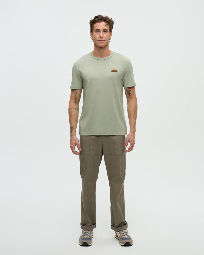 Green-Treeblend-Regular-Fit-Crew-Neck-T-shirt