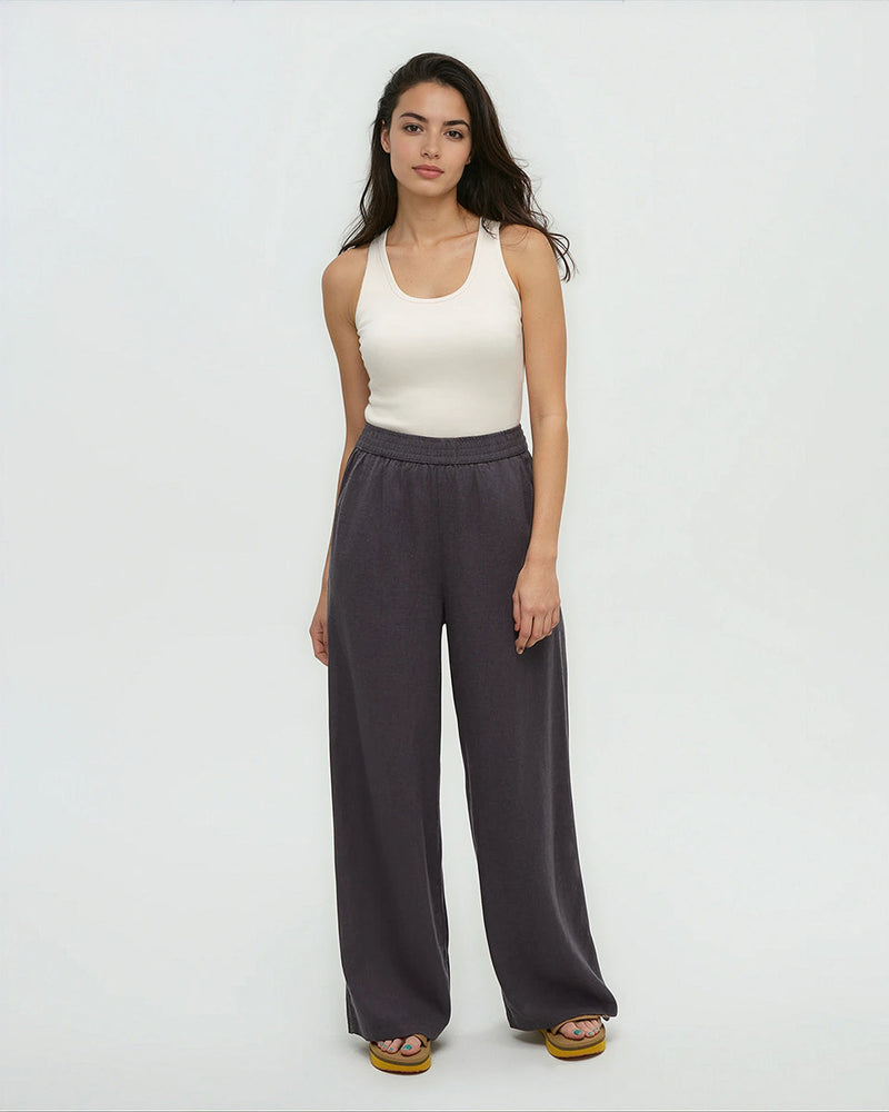 Grey-Hemp-High-Rise-Wide-Leg-Pant