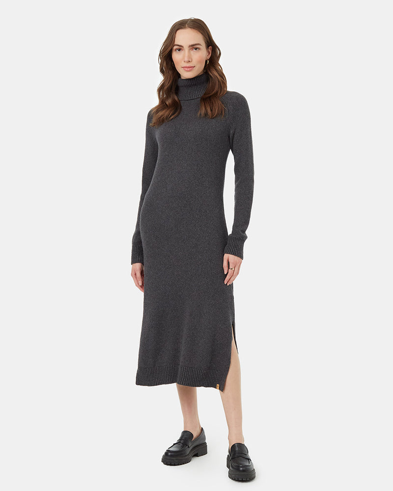 Womens Highline Turtleneck Maxi Dress