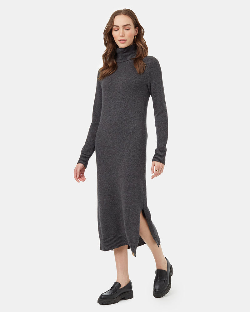 Womens Highline Turtleneck Maxi Dress | Recycled Polyester Womens Highline Turtleneck Maxi Dress | Recycled Polyester