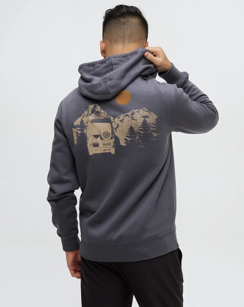 Mens Mountain Pass Full Zip Hoodie | Recycled Materials