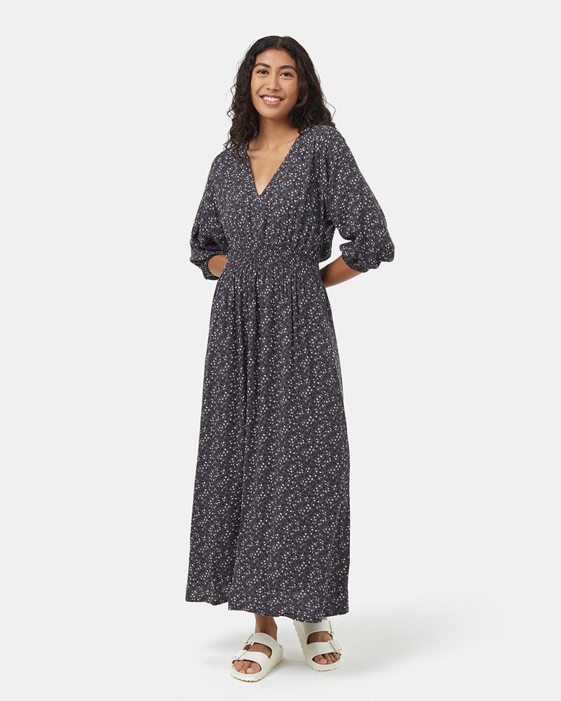 Womens EcoWoven Crepe Maxi Dress | ECOVERO Womens EcoWoven Crepe Maxi Dress | ECOVERO