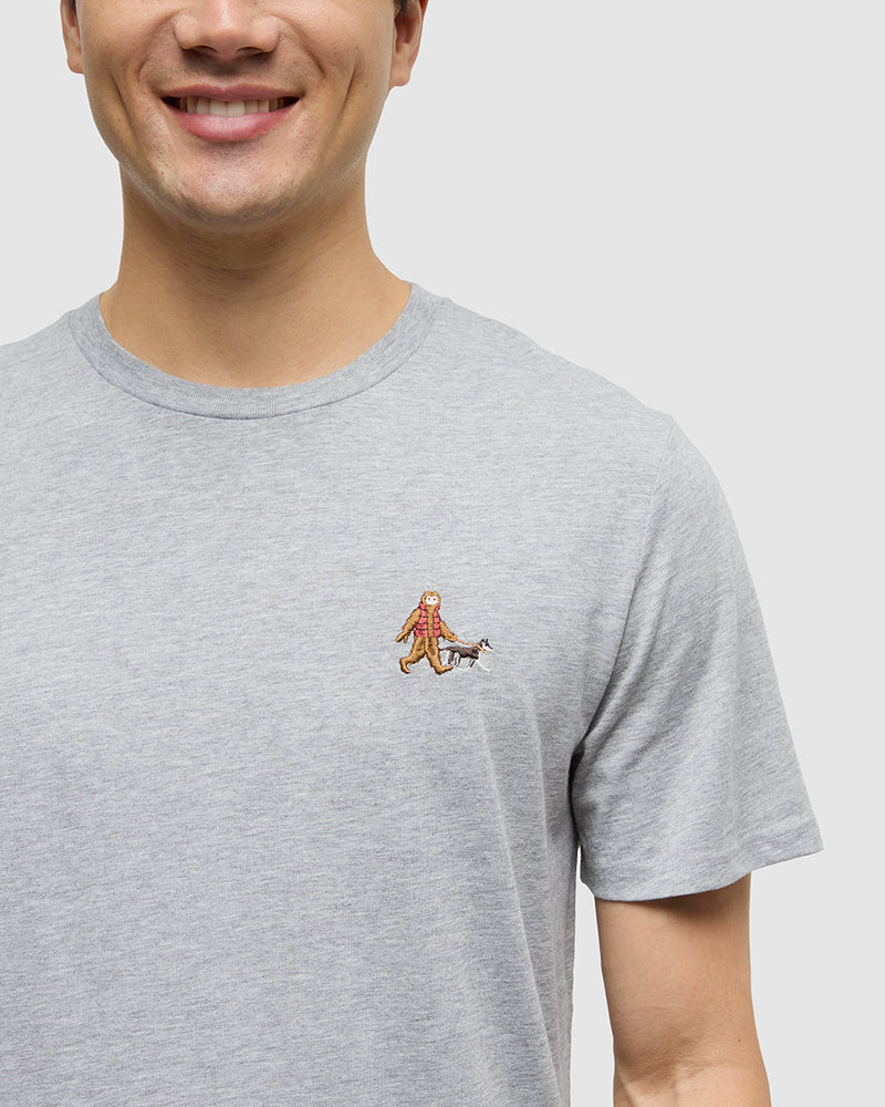 Grey-Regular-Fit-Embroidered-Graphic-T-Shirt