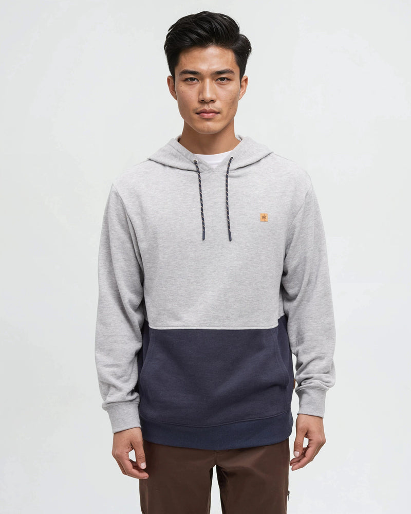 Grey-TreeFleece-Relax-Fit-Color-Block-Hoodie