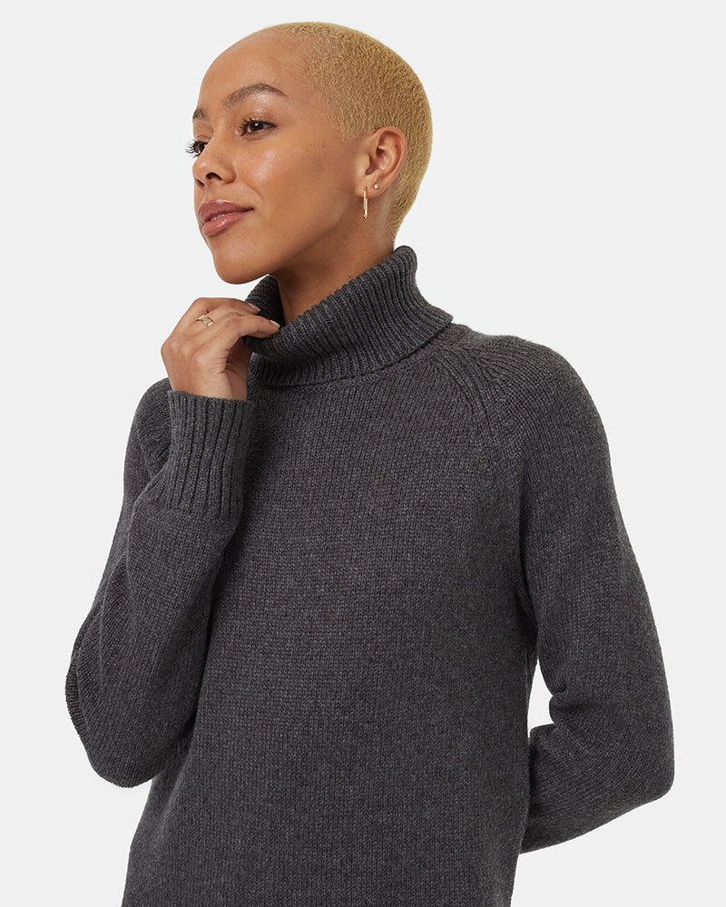 Womens Highline Turtleneck Dress | Recycled Polyester Womens Highline Turtleneck Dress | Recycled Polyester