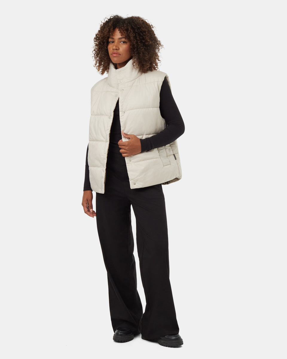 Reversible Cloud Shell Oversized Vest | Recycled Materials