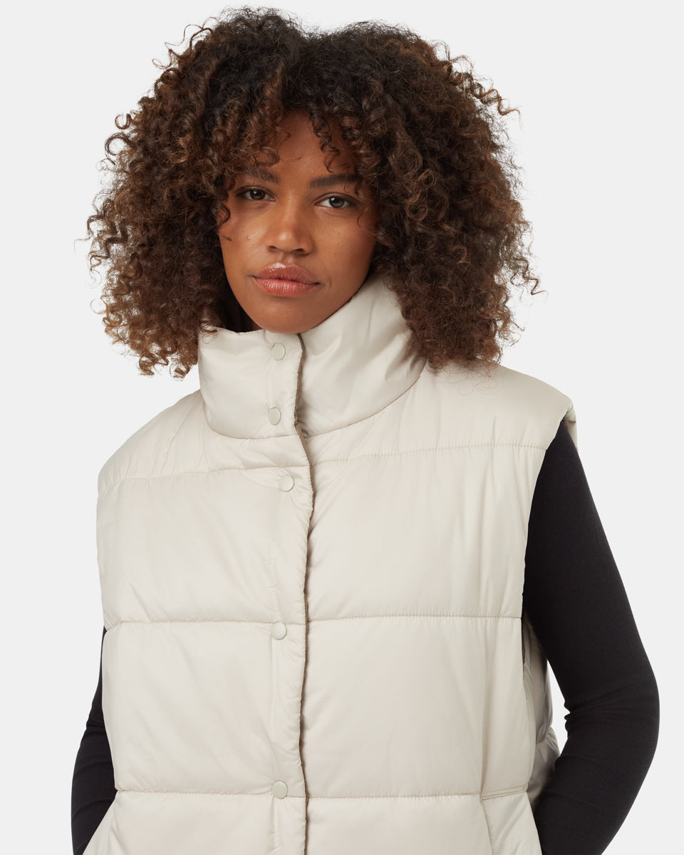 Reversible Cloud Shell Oversized Vest | Recycled Materials