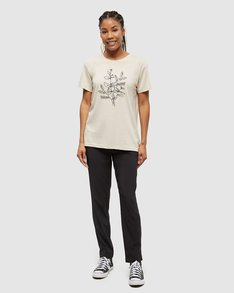 Oatmeal-Crew-Neck-Graphic-Shortsleeve-T-Shirt