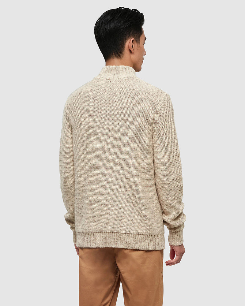 Oatmeal-Regular-Organic-Cotton-Fleck-Half-Zip