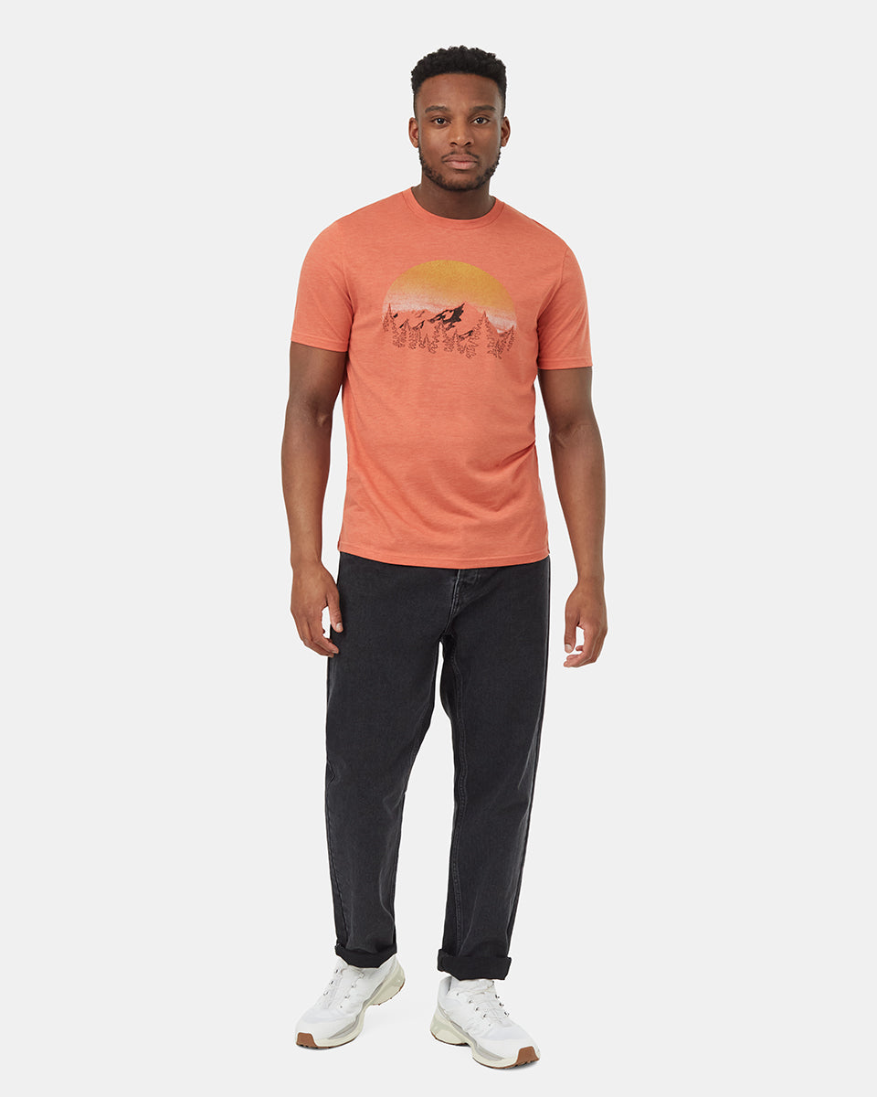 Mens Vintage Sunset T-Shirt | Recycled Materials