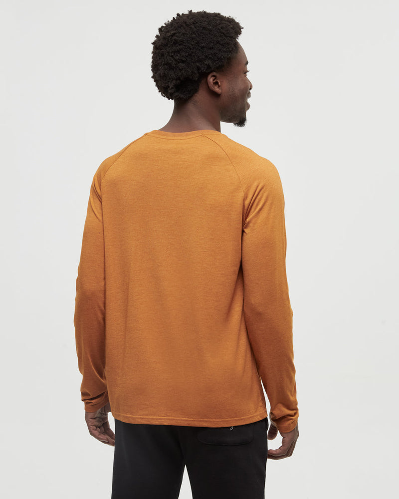 Orange-TreeBlend-Classic-Henley-Longsleeve